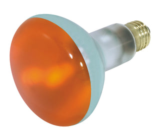 Incandescent Reflector Bulb: 75W;  BR30;  ;  Amber;  130V;  E26 Medium Base
