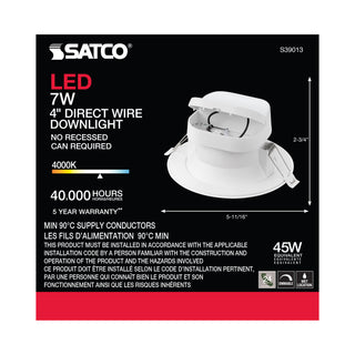 7WLED/DW/RDL/4/40K/120V
