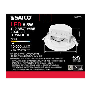8.5WLED/DW/EL/4/27K/120V