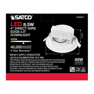 8.5WLED/DW/EL/4/40K/120V