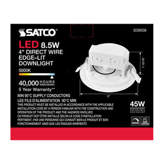 8.5WLED/DW/EL/4/50K/120V