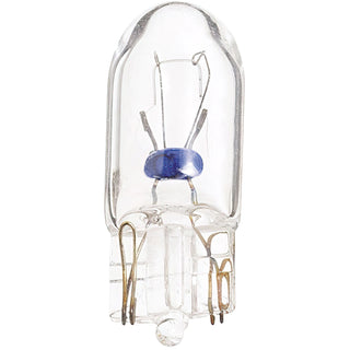 Incandescent Miniature Bulb: 10W;  T3.25;  ;  Clear;  12V;  W2.1x9.5d Mini Wedge Base