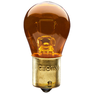 Incandescent Miniature Bulb: 26.88W;  S8;  ;  Transparent Amber;  12.8V;  BA15s Bayonet Single Contact Base