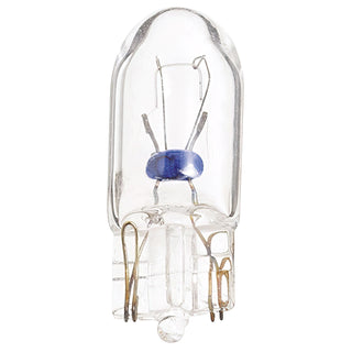 Incandescent Miniature Bulb: 5W;  T3.25;  ;  Clear;  12V;  W2.1x9.5d Mini Wedge Base