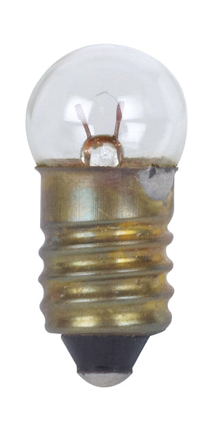 Incandescent Miniature Bulb: 0.13W;  G3.5;  ;  Clear;  1.3V;  E10 Miniature Screw Base