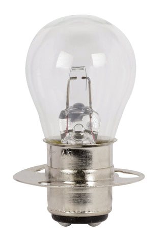Incandescent Miniature Bulb: 17.9W;  S8;  ;  Clear;  6.5V;  P15d30A Double Contact Prefocus Flanged Base