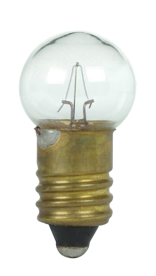 Incandescent Miniature Bulb: 3.13W;  G4.5;  ;  Clear;  12.5V;  E10 Miniature Screw Base