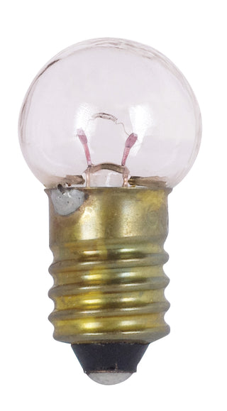 Incandescent Miniature Bulb: 3.08W;  G4.5;  ;  Clear;  6.15V;  E10 Miniature Screw Base