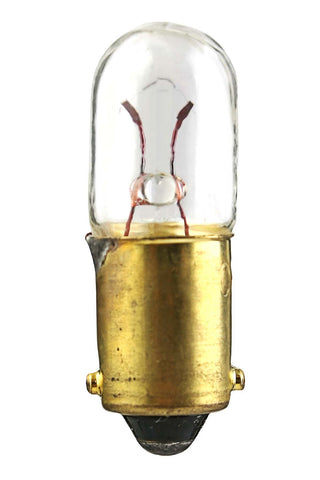 Incandescent Miniature Bulb: 2.8W;  T3.25;  ;  Clear;  55V;  BA9s Miniature Bayonet Base