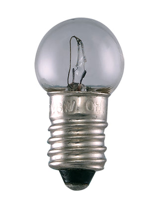 Incandescent Miniature Bulb: 8W;  G3.5;  ;  Clear;  12V;  E10 Miniature Screw Base
