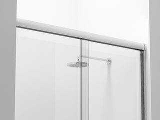 Semi-frameless shower door 60 x 72 in Polished Chrome