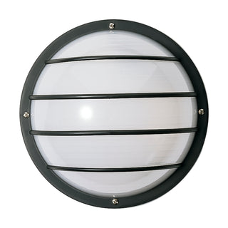 1 LIGHT POLY ROUND CAGE WALL