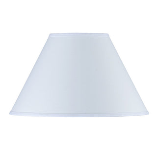 Round Hardback Fabric Shade - White