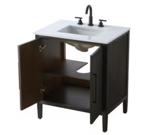 Blakely 30 Inch Single Bathroom Vanity in Chocolate Oak