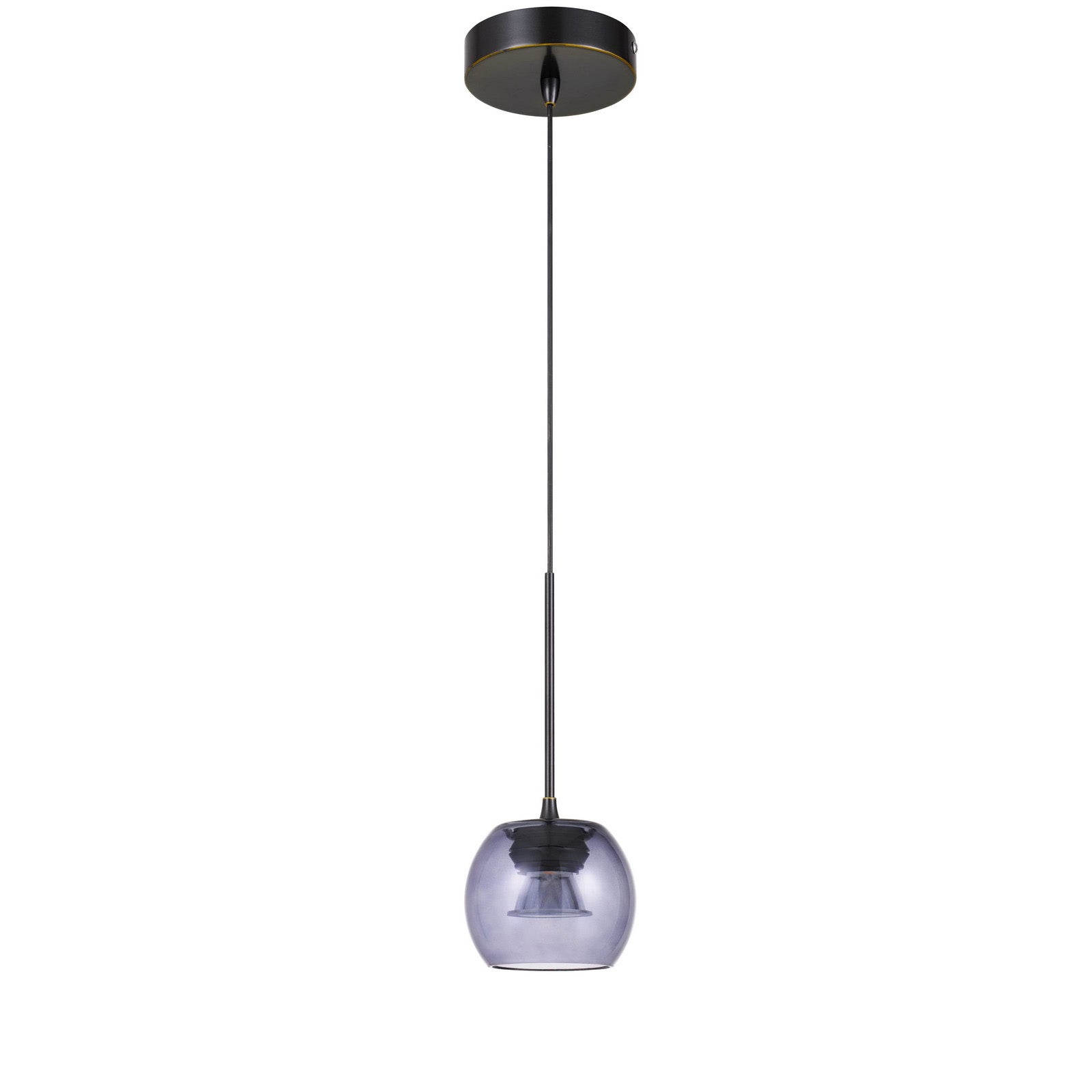 Ithaca Dimmable Led Glass Mini Pendant With Smoked Glass