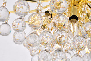Toureg 6 light Gold Pendant Clear Royal Cut Crystal