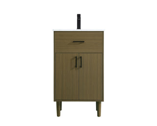 Chandler 20 inch Single Bathroom Vanity in Chestnut Brown