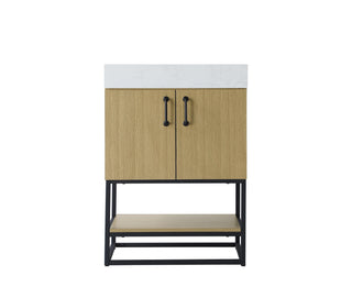 24 inch Single Bathroom Vanity in  Honey Brown