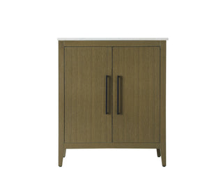 30 Inch Single Bathroom Vanity In Chestnut Brown
