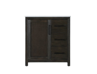 32 Inch Single Bathroom Vanity In  Chocolate Oak