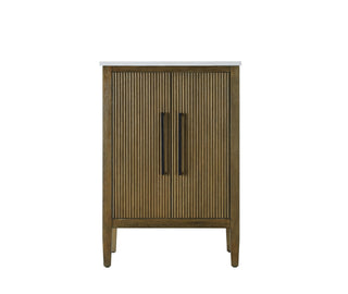 24 inch Single Bathroom Vanity in Hazel Oak