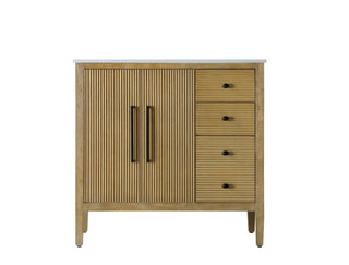 36 inch Single Bathroom Vanity in Linen Oak