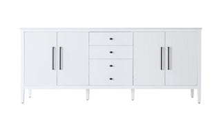 84 inch Double Bathroom Vanity in White