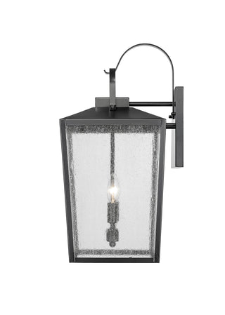 Devens 2-Light Outdoor Wall Sconce Powder Coated Black
