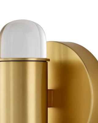 Capsule Brass Wall Sconce