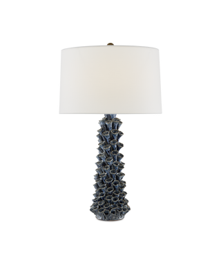 Sunken Blue Table Lamp