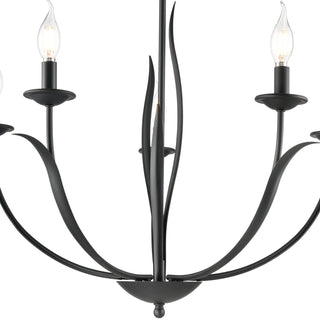 Charlize 29.5" Wide 5-Light Chandelier - Matte Black