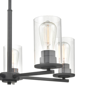 Verlana 5-Light Chandelier Ceiling Light Matte Black