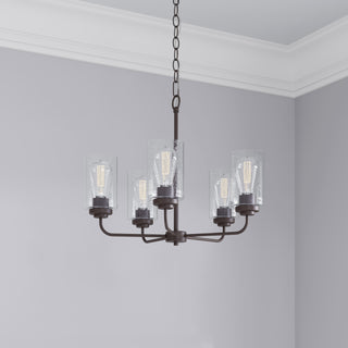 Moven 5-Light Chandelier Ceiling - Rubbed Bronze