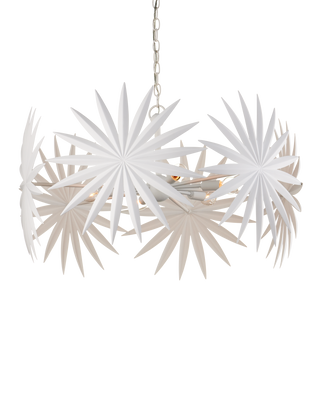 Bismarkia Small White Chandelier