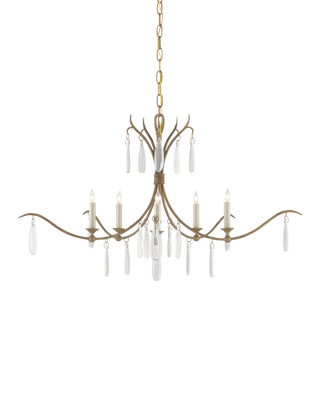 Marshallia Small Brass Chandelier