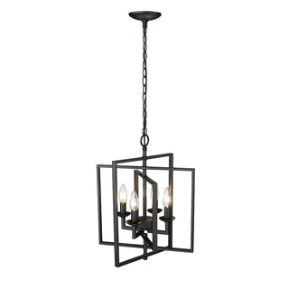 Nellis 4-Light Pendant light Matte Black