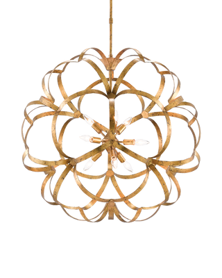 Sappho Gold Orb Chandelier