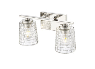 Saben 2-Light Vanity Polished Nickel