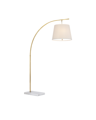 Cloister Medium Brass Floor Lamp