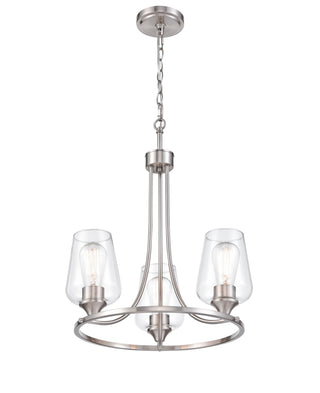 Ashford 3-Light Chandelier Ceiling - Brushed Nickel