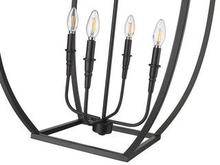 Kelsey 4-Light Pendant light Matte Black