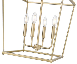 Nellita 16" Wide 4-Light Pendant - Vintage Brass