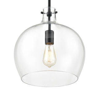 1-Light Pendant light Matte Black