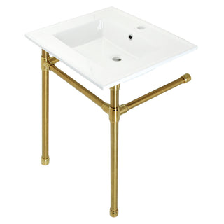 Dreyfuss 25.19 Inch Console Sink in White