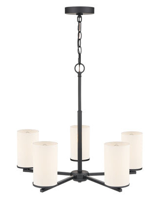 Verlana 24" 5-Light Chandelier - Matte Black