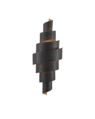 Chiffonade Black Wall Sconce