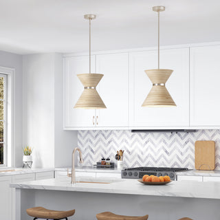 Jaycen 1-Light Pendant light Brushed Nickel