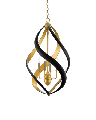 Trephine Black & Gold Chandelier