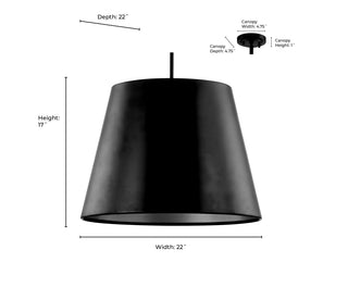 Allson 4-Light Pendant Light Matte Black