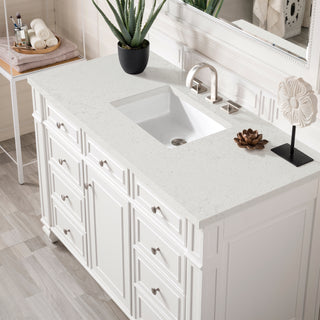 48 Inch Bristol Freestanding Vanity in Bright White / Lime Delight Top